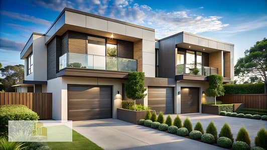 Twin house villa for sale at the lowest price in the area, with the longest payment period of 8 years, and with a developer who has a proven track rec
