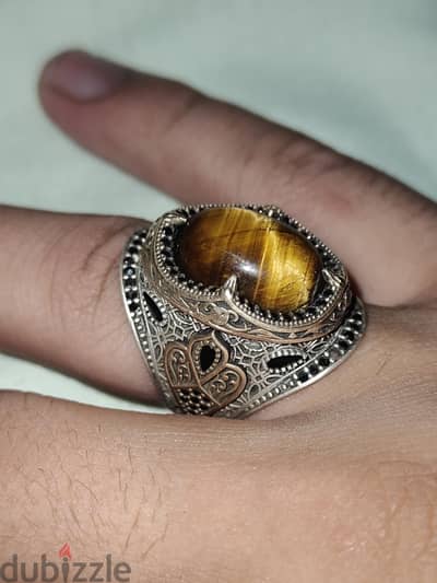 خاتم فضه تركي 925