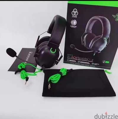 Razer BlackShark V2 x (۳. ۰mm Jack) سماعة جيمينج جديدة اصلية متبرشمة