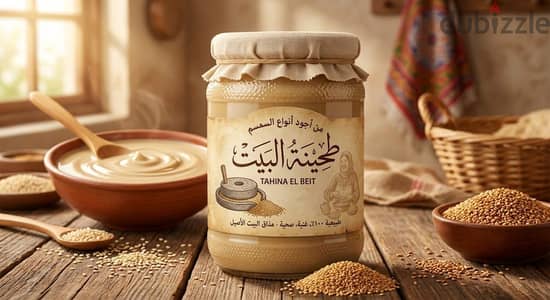 طحينه خام بيور سمسم صافي طازه