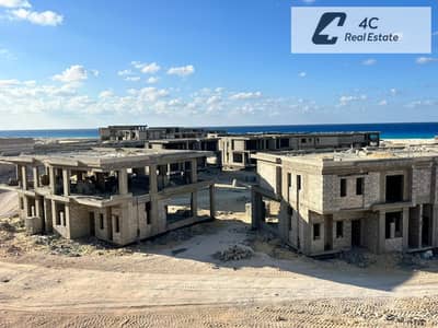 باقل سعر فى السوق تاون هاوس 184 م للبيع متشطب بالكامل  موقع مميز للغاية sea view and lagoon في دوزDose  الساحل الشمالي