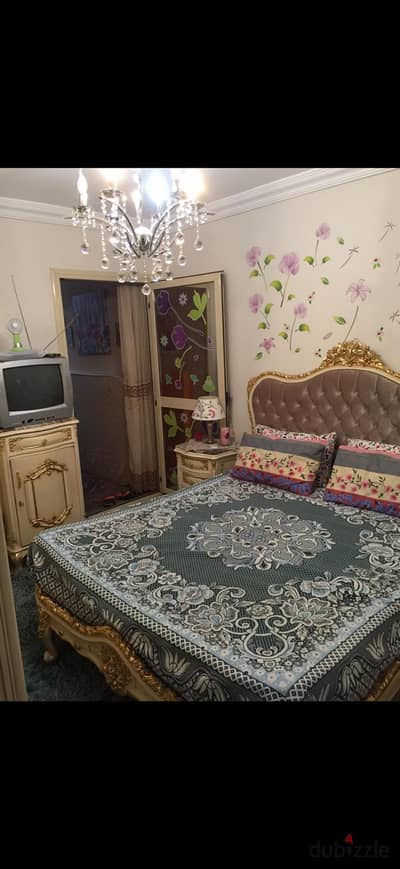80m studio apartment, Roshdy, 1 bedroom and reception, air-conditioned, floor 8, first residence
