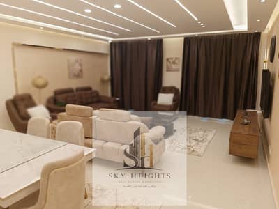 Furnished apartment for rent in New Seventh District, 162 sq m, with 3 bedrooms and 3 bathrooms. Fully finished to a high standard and furnished with