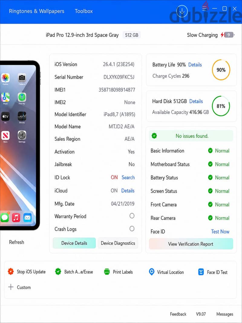 IPad Pro 12.9” Wi-Fi + Cellular – 512GB 2