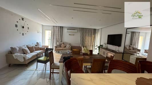 Furnished apartment for rent in Al Rehab with three bedrooms in phase seven