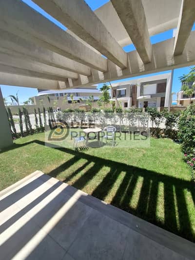 155 sqm Ground Floor Chalet with Private Garden for Daily Rent in Palm Hills New Alamein