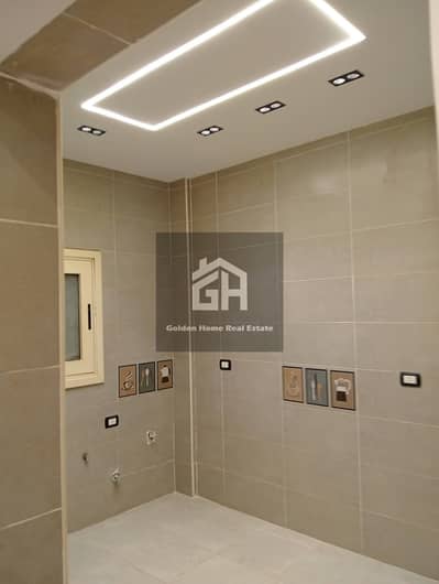 Apartment for sale, finished, first floor, with elevator, super deluxe finishing, in the first phase of Elkhmayel compound, Sheikh Zayed.