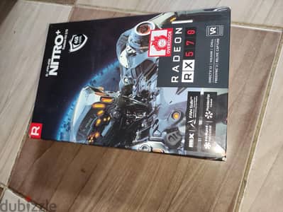 كارت RX 570 4gb بالكرتونه نفس السيريال
