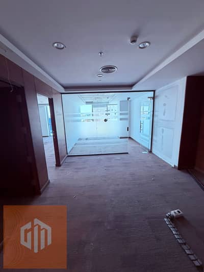 A distinguished office with an area of 416 sqm for rent, fully finished with air conditioning, ready for delivery in the heart of the Fifth Settlement, New Cairo