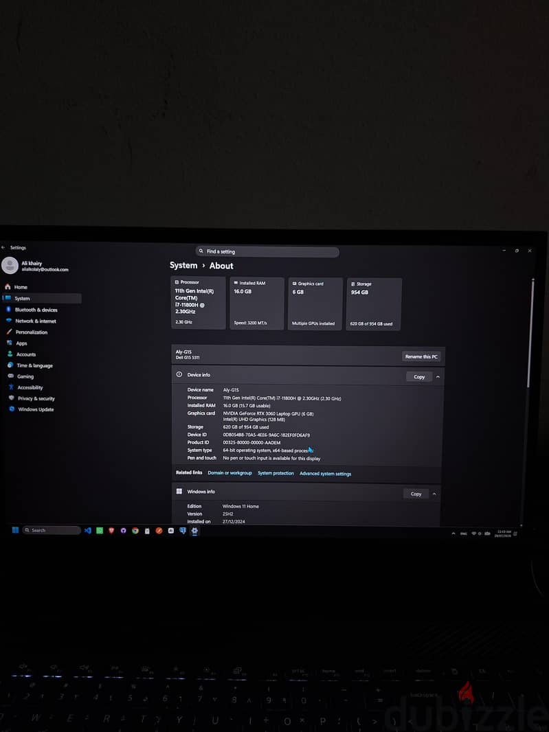 Dell G15 5511 3
