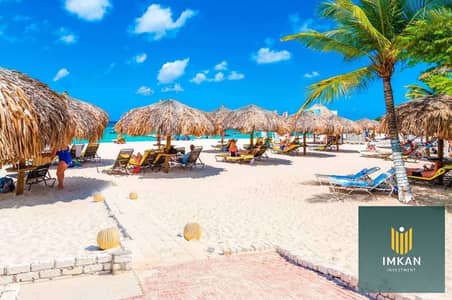 Private rooftop chalet with sea view, available for sale in 8-year installments in Bungalows Village, North Coast – next to Marsilia Beach – Chalet fo