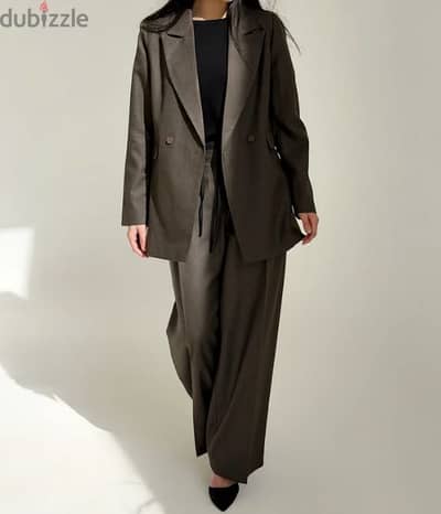 Unisex Brown Blazer jacket by NK Designs brand