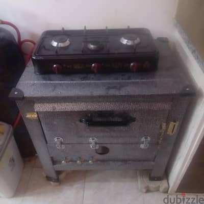 فرن غاز + بوتاجاز سطحى حالة الزيرو للبيع لعدم الحاجة