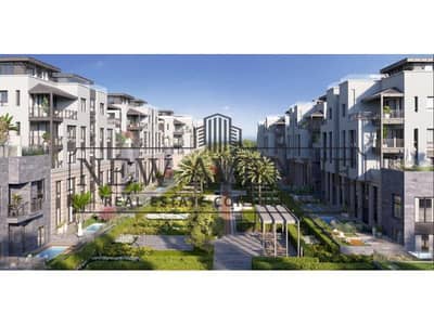 دوبلكس مع حديقة في موقع متميز للبيع في تريو جاردنز القاهرة الجديدة Trio Gardens من تطوير إم سكويرد طابق أرضى و أول