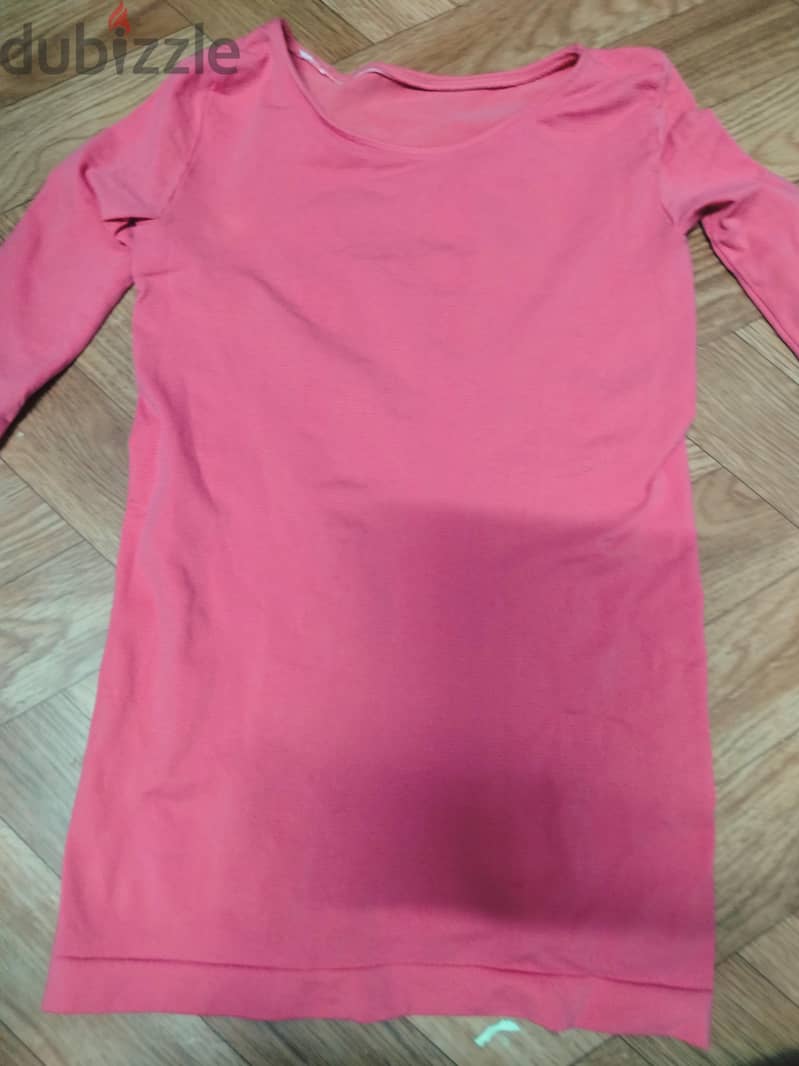 Pink Long Sleeve Fitted Top 3