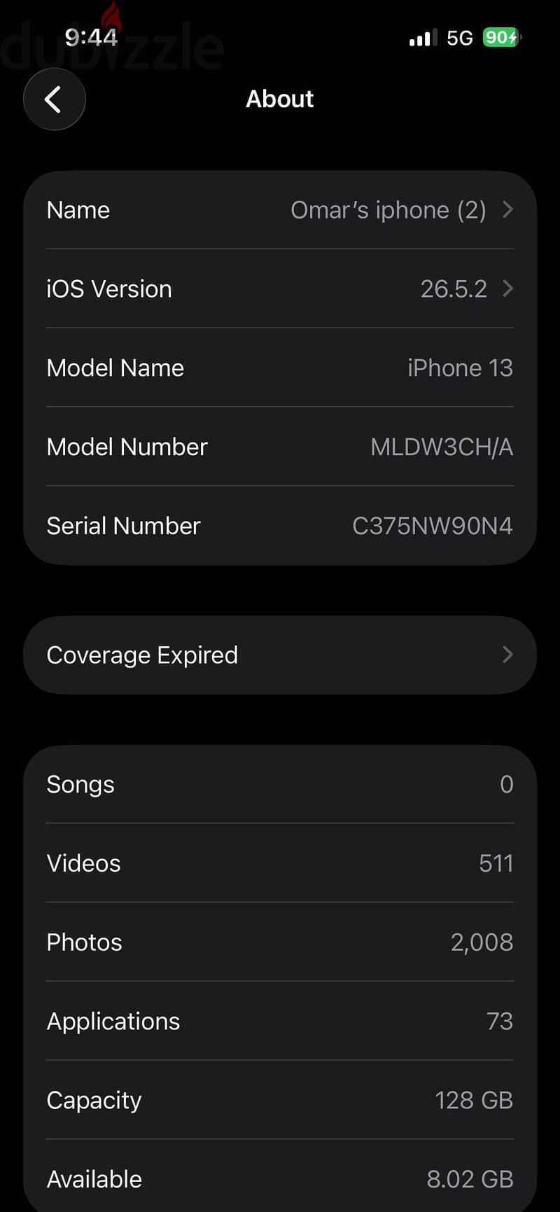 iPhone 13 128gb 1
