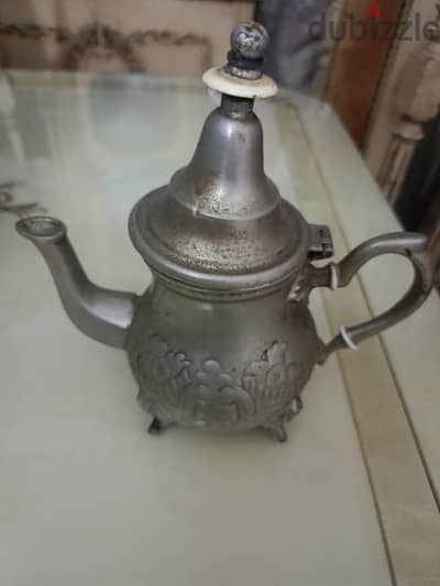 ابريق دله مغربي مطلي فضه