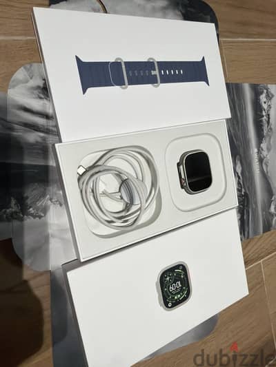 Apple Watch Ultra 3 , Natural Titanium, B100% , 49mm gps + cellular