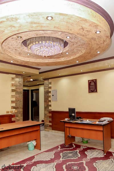 Apartment for sale in Darna Compound on the Maadi Ring Road suitable for investment area 140m old load consists of 3 rooms - reception - kitchen - bathroom - ground floor - finishing