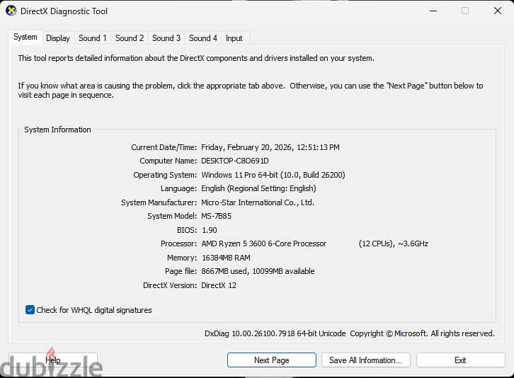 Gaming PC Ryzen 5 3600 RX 570 8GB 1