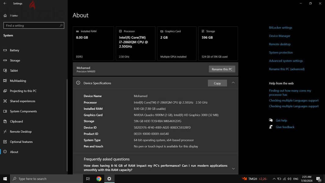Dell Precision M 4600 1