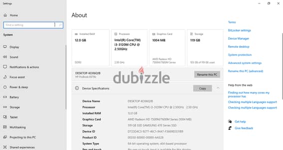 Laptop notebook 6570b HP