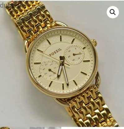 ساعة Fossil Taylor Gold Dial Watch ES3714 حريمي بالعلبة