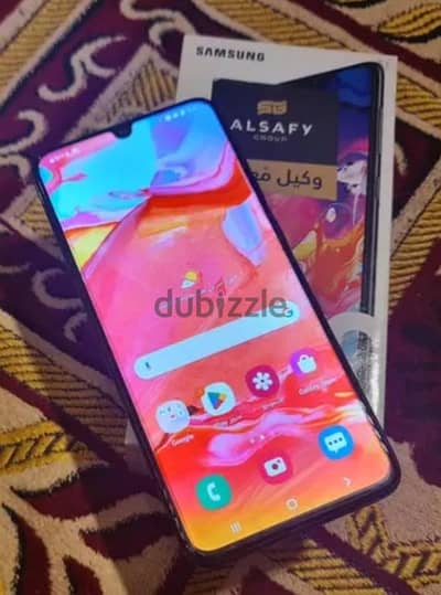 سامسونج ايه 70 شغال كويس جدا جدا رام 6 جيجا مساحه 128 جيجا