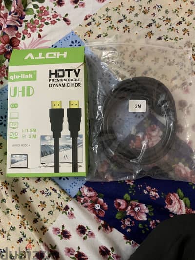 كابل hdmi للرسيفر والبلايستيشن (جديد)