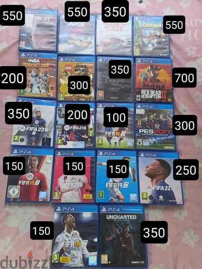 العاب اسطوانات بلايستيشن فور ps4 cd