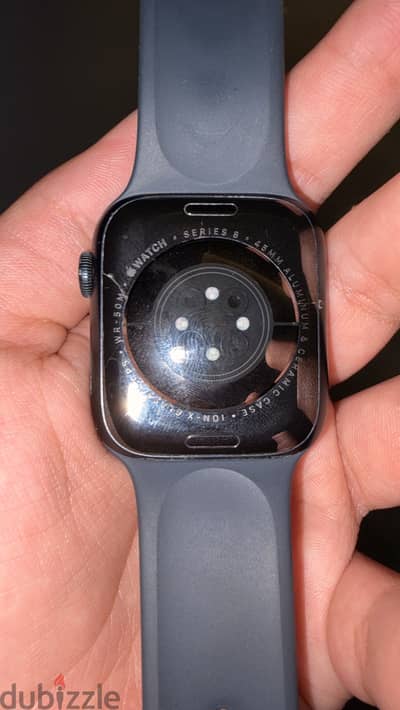 Apple Watch Series 8 broken from water with box and charger