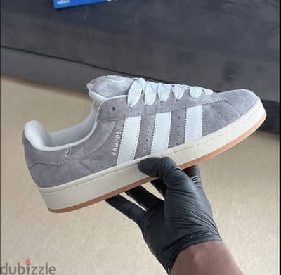 original grey addidas campus with box