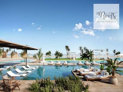 للبيع شالية كامل التشطيب يطل على لاجون في كالي كوست - الساحل الشمالي For sale, a fully finished Chalet lagoon view, in cali Coast - North Coast