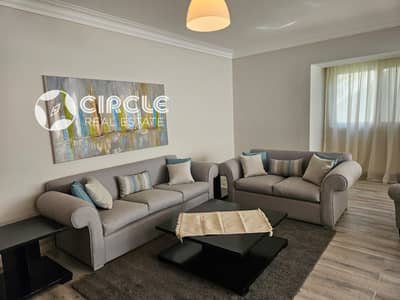 250m Furnished Apartment With Private Garden For Rent In Katameya Heights New Cairo Fifth Settlement Directly On Ring Road Near AUC