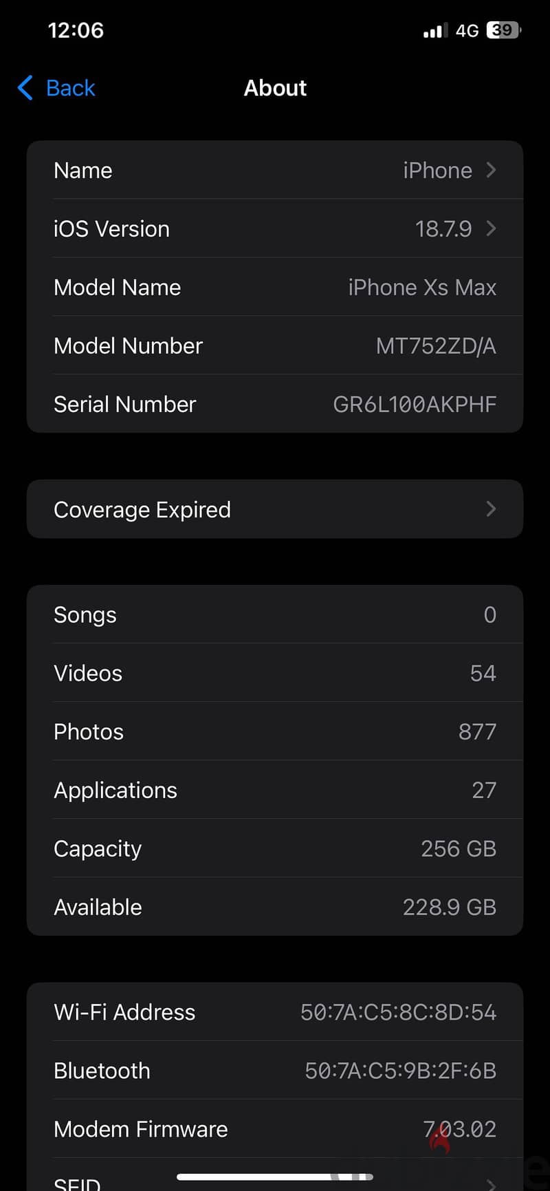 Apple - iPhone XS Max 256  1