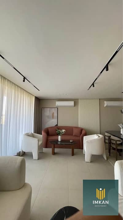 An ultra-super-luxuriously finished apartment is for sale in Regents Park Compound, Fifth Settlement, Cairo, featuring a wonderful view; a down paymen