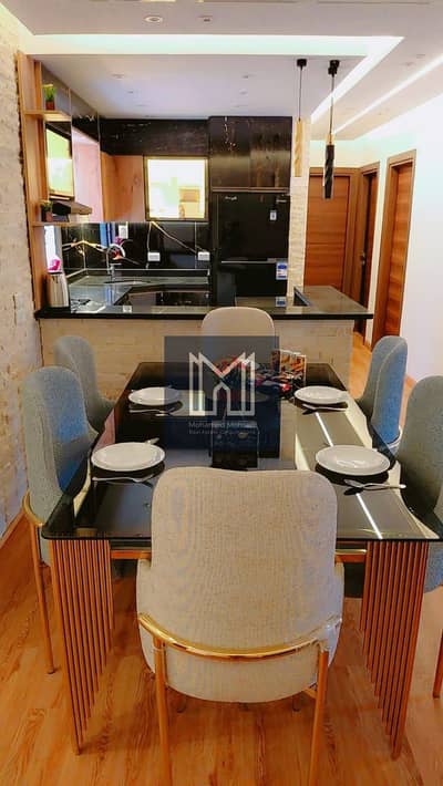 A stunning furnished apartment for rent in the best location in Madinaty, close to all services, first occupant