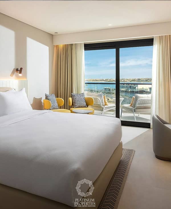 Furnished Hotel Apt Direct on Lagoon  For sale with installments Palma bay Rotana in Marina 5