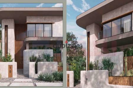 فيلا توين هاوس Resale للبيع 409 م أرض + 530م مباني الساحل الشمالي - Amwaj