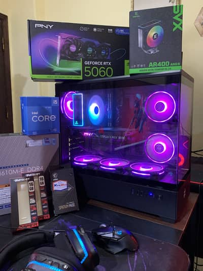 للبيع تجميعه جهاز i5-12400f pc gaming