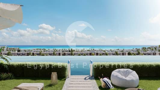 Own a Luxury Fully Furnished Serviced Chalet Sea View  Steps from the Beach |  up to 10 years In North Coast Next to Marassi installments 10 years