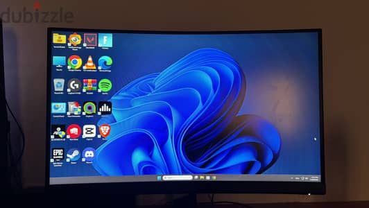 شاشه MSI g24c4  144 hz 1ms معاها الكرتونه بتاعها وكل وصالتها