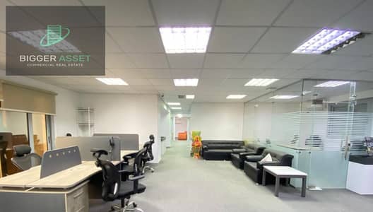 Modern Business Office For Rent Fully Finished 500 Sqm open space in Maadi Nile View