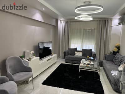 Furnished hotel-style apartment for rent in Al Rehab.