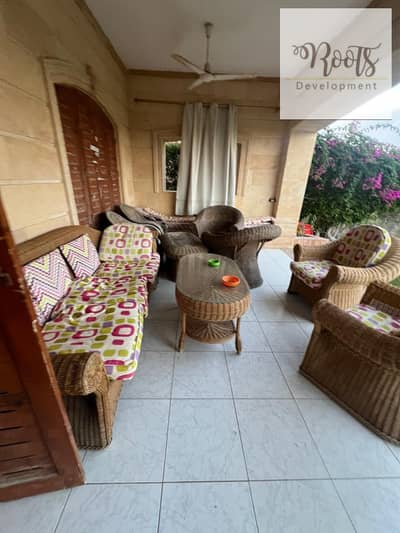 للبيع شالية 120 متر ارضى بحديقة مفروش فى مارينا 5 - الساحل الشمالى  For Sale Furnished Chalet,with Garden in Marina 5 - North Coast