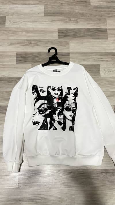 shein sweatshirt with minor stain