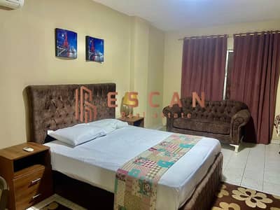 Furnished apartment for rent in Al Rehab City, 90 square meters, first floor (no elevator)