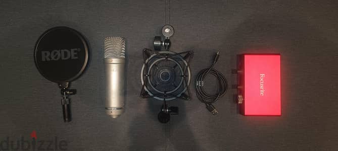 Studio bundle, Rode Nt1 Microphone , Focusrite Solo Audio interface
