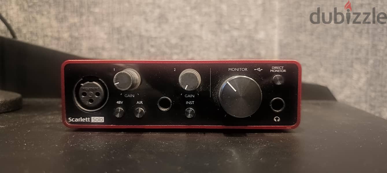Studio bundle, Rode Nt1 Microphone , Focusrite Solo Audio interface 8