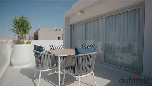 fully finished chalet with garden for sale in a prime location in Ras El Hekma directly on the lagoon.